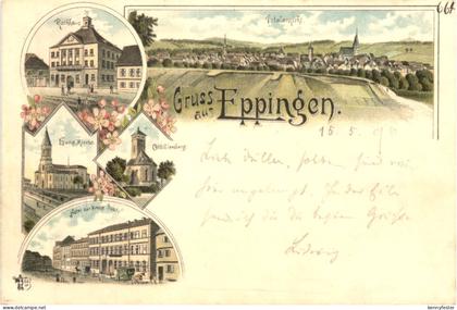 Gruss aus Eppingen - Litho