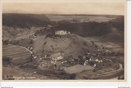 Gundelfingen (Münsingen) - Panorama mit Lautertal feldpgl1942 #225.658