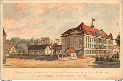 Hockenheim - Zigarrenfabrik - Litho