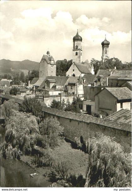 Isny Allgaeu Isny Turm Kirche x 1977