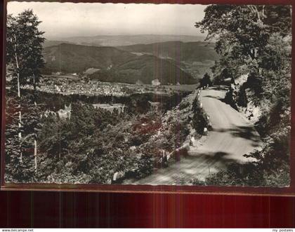 Kandel Waldkirch Breisgau Kandelstrasse mit Blick auf Waldkirch