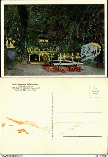 Kochendorf-Bad Friedrichshall Steinsalzbergwerk  im Bergwerk 1960