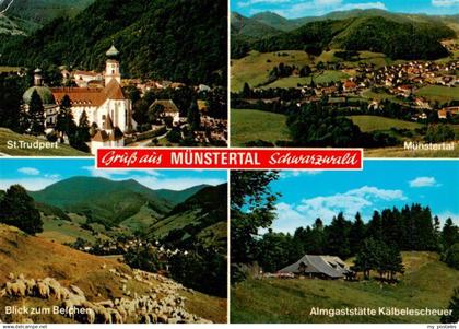 Muenstertal  Schwarzwald St Trudpert Belchenblick Muenstertal Almgaststaette Kae