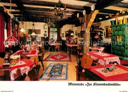 Niederweiler Muellheim Weinstube zur Klemmbachmuehle