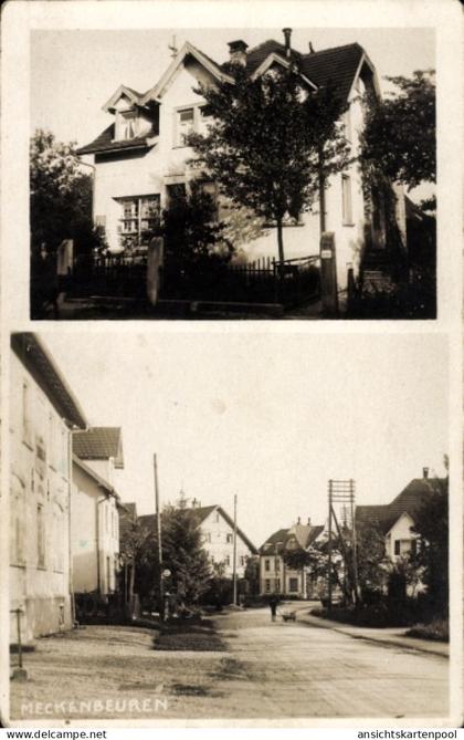 Photo CPA Meckenbeuren in Oberschwaben Württemberg, Villa, Straße
