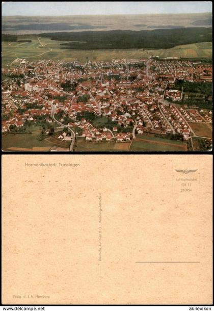 Trossingen Luftaufnahme Luftbild Gesamtansicht v. Flugzeug aus 1962