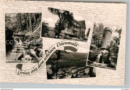 Waldbrunn Odenwald Katzenbergturm Hoellgrund Wolfsschlucht