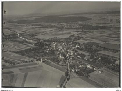 ZZ-7702/ Hirschlanden bei Ditzingen Foto Luftbild  18 x 13 cm ca.1935