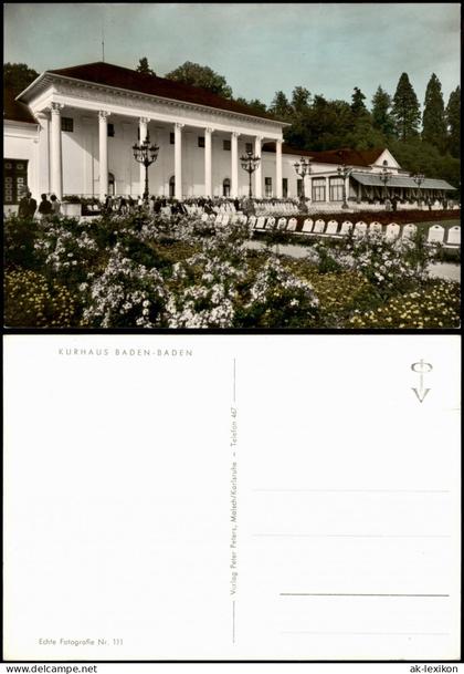 Ansichtskarte Baden-Baden Kurhaus Baden-Baden 1965