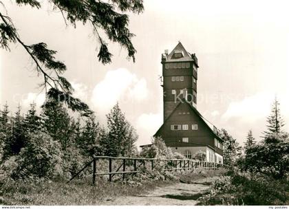 Baerenstein Annaberg-Buchholz Berghaus auf dem Baerenstein Aussichtsturm