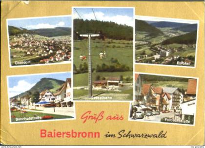 Baiersbronn Schwarzwald Baiersbronn Sesselbahn Bahnhofstrasse  Oberndorf x 1972