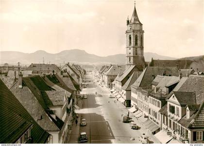 Balingen Friedrichstrasse mit Lochenstein Schafberg und Plettenberg