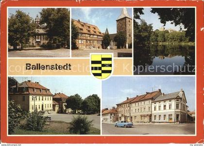 72416164 Ballenstedt Rathaus Alter Markt Schlossteich Wihelm Pieck Allee Ballens