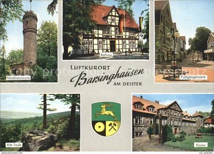 Barsinghausen Nordmannsturm Rathaus Fussgaengerzone Alte Taufe Kloster