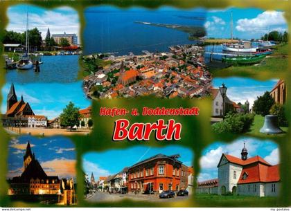 Barth Osteebad Hafen und Boddenstat Teilansichten