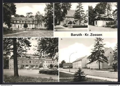 AK Baruth / Mark, Schloss, Post, Sowjetisches Ehrenmal