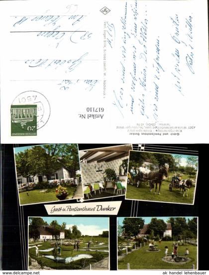 617110,Mehrbild Ak Winkelstetten Bad Laer Teutoburger Wald Gasthaus Pension Dunker Pf