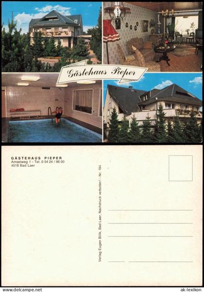Ansichtskarte Bad Laer GÄSTEHAUS PIEPER Amselweg 1 Mehrbild 1974