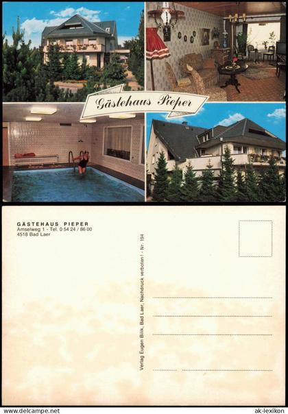 Ansichtskarte Bad Laer GÄSTEHAUS PIEPER Amselweg 1 Mehrbild 1974