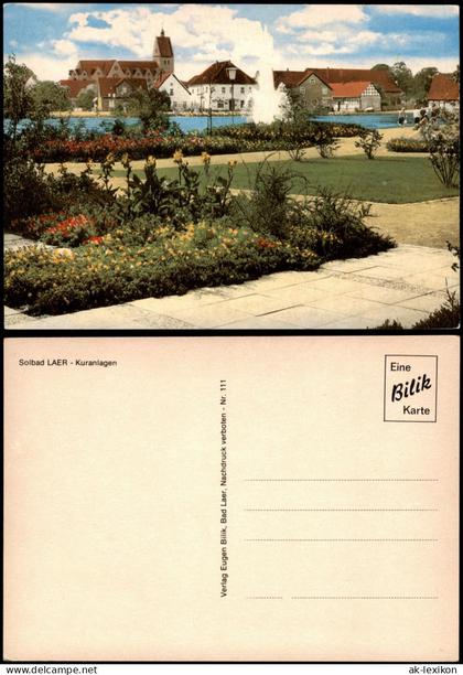 Ansichtskarte Bad Laer Kuranlagen des Solbad 1960