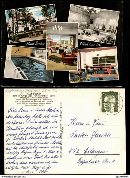 Ansichtskarte Bad Laer Mehrbild Haus Becker Teutoburger Wald 1972