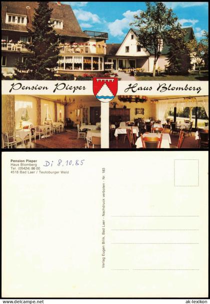 Ansichtskarte Bad Laer Pension Pieper Haus Blomberg (Mehrbildkarte) 1985