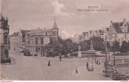 Ansichtskarte Emden Ostfriesland Rathausplatz Kat. Emden