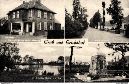 CPA Erichshof Weyhe Niedersachsen, Bäckerei, Lange Reihe, Erichshöfer Heide, Kriegerasokmal