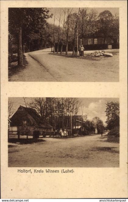 CPA Holtorf Ohlendorf Seevetal in Niedersachsen, Teilansichten, Straßenpartie