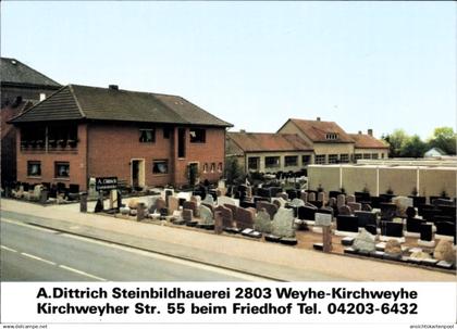 CPA Kirchweyhe Weyhe in Niedersachsen, Steinbildhauerei, Inh. A. Dittrich, Kirchweyher Straße 55