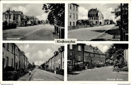 CPA Kirchweyhe Weyhe Niedersachsen, Bahnhofstraße, Richtweg, Papenkamp, Goldener Winkel, Kirchweyh