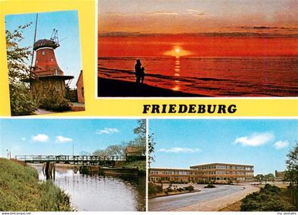 Friedeburg Ostfriesland Muehle Abendstimmung Bruecke Sanatorium