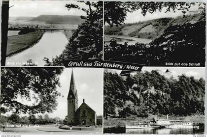 Fuerstenberg Weser irche Schule Schloss Fuerstenberg *
