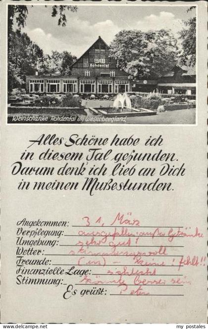 Hessisch Oldendorf Weinschaenke Rohdental