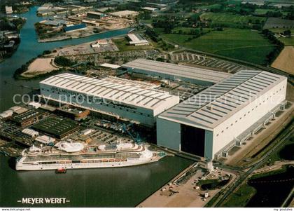 Papenburg Ems Niedersachsen Fliegeraufnahme Meyer-Werft