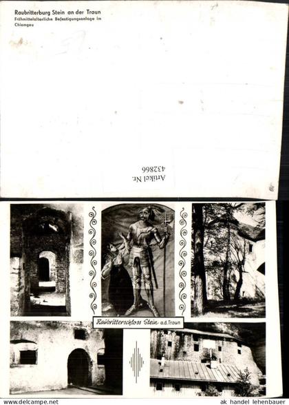 432866,Stein an d. Traun Raubritterschloss Ritter Mehrbildkarte