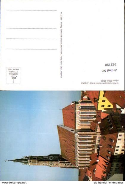 762198 Landshut Stiftskirche Sankt Martin Landshut
