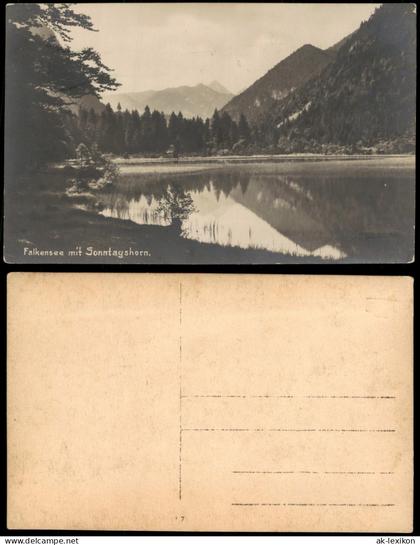 Ansichtskarte .Bayern Falkensee mit Sonntagshorn Bayern (Allgemein) 1920