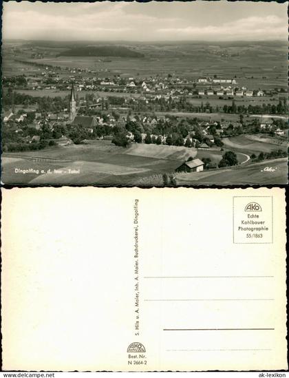 Ansichtskarte Dingolfing Totale - Fernblick 1962