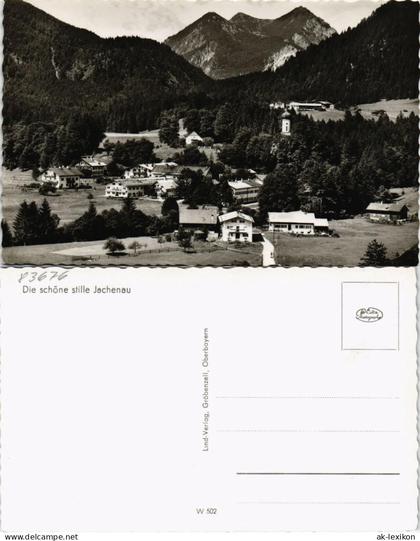 Ansichtskarte Jachenau Panorama-Ansicht Blick auf Wohnsiedlung 1960