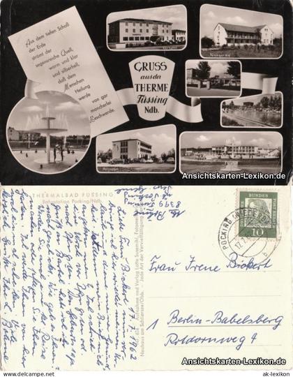 Bad Füssing Thermalbad Füssing, Bahnstation Pocking Ndb. 1962