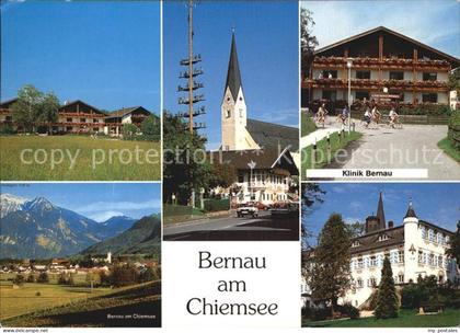 Bernau Chiemsee Kirchenpartie und Klinik Bernau