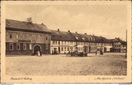 CPA Bad Rodach Oberfranken, Partie am Marktplatz, Hotel Schmerl