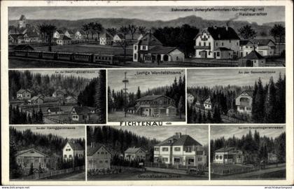 CPA Unterpfaffenhofen Germering bei München, Fichtenau, Planeggerstraße, Geschäftshaus Streb