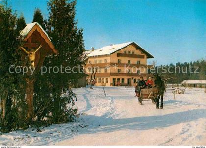 Kronberg Hoeslwang Fremdenheim Gut Kronberg Pferdeschlitten Inri