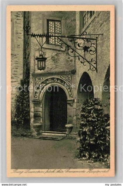 Lauenstein Oberfranken Burg Lauenstein Hauptportal