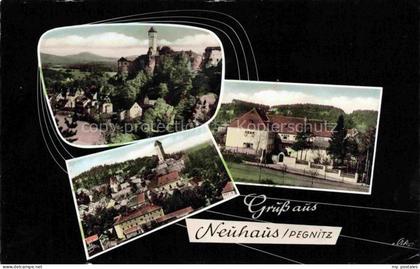 Neuhaus Pegnitz Bayern Pegnitz Burg Schloss Mehrbild Schule Ortschaft