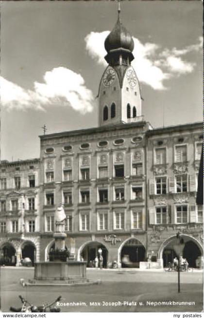 Rosenheim Bayern Rosenheim Platz Brunnen