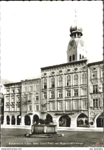 Rosenheim Bayern Rosenheim Platz Brunnen