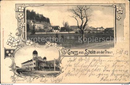 Stein Traun Teilansicht Gasthof zur Post